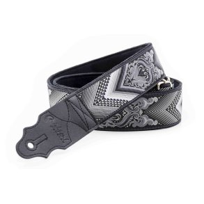 RightOn! Arrow Black Guitar Strap